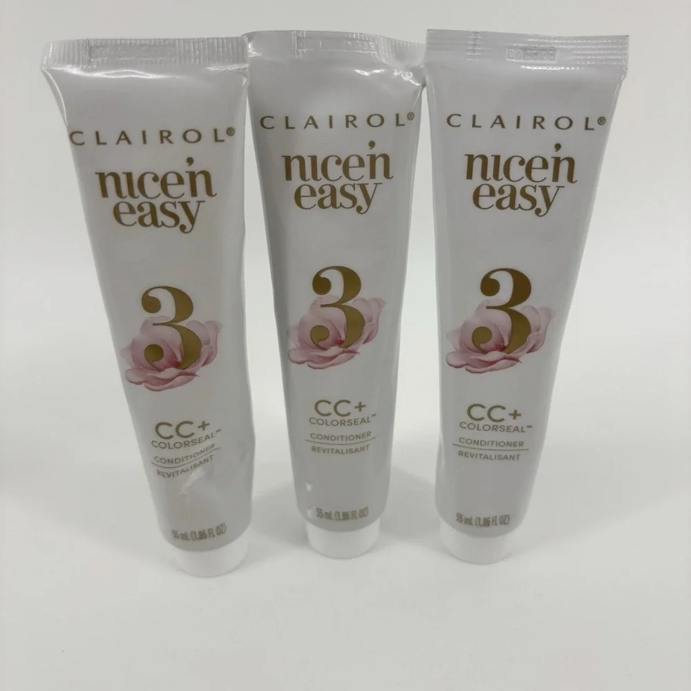Clairol Conditioner Nice 'n Easy Colorseal 1.86 oz hair‎ conditioner 3 bottles ~